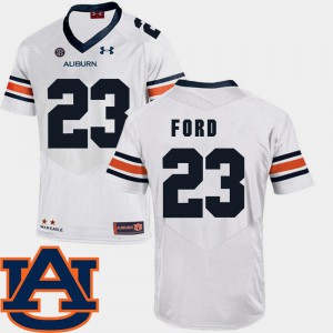 Mens AU #23 Rudy Ford White College Football SEC Patch Replica Jersey 528926-635