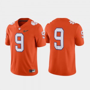 For Men's Clemson Tigers #9 Orange 2018 College Football Playoff Game Jersey 170609-580