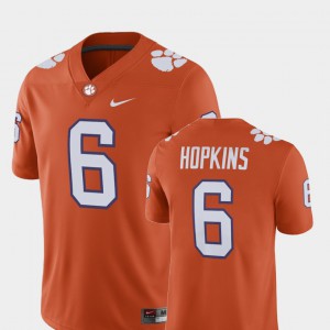 Mens Clemson University #6 DeAndre Hopkins Orange Alumni Football Game Player Jersey 248328-305