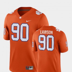 For Men's Clemson National Championship #90 Shaq Lawson Orange Game College Football Jersey 330800-680