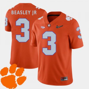 For Men CFP Champs #3 Vic Beasley Jr. Orange College Football 2018 ACC Jersey 366228-147