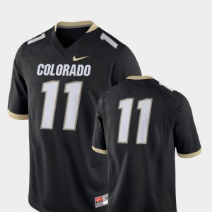 For Men's UC Colorado #11 Black College Football 2018 Game Jersey 735357-440