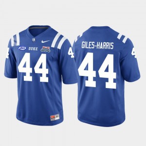 For Men's Blue Devils #44 Joe Giles-Harris Royal 2018 Independence Bowl College Football Game Jersey 638992-164
