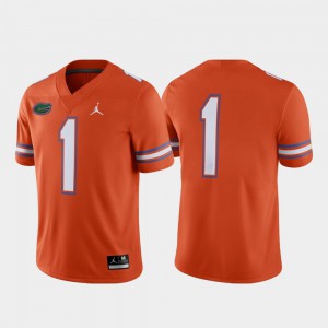 Men's University of Florida #1 Orange Game Alternate Jersey 753392-871