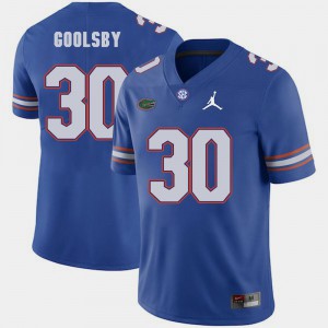 Men Florida Gator #30 DeAndre Goolsby Royal Jordan Brand Replica 2018 Game Jersey 434312-826