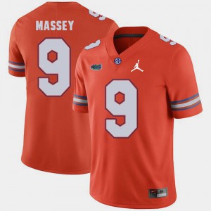 For Men Florida Gators #9 Dre Massey Orange Jordan Brand Replica 2018 Game Jersey 468346-725