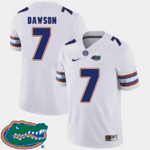For Men Gator #7 Duke Dawson White College Football 2018 SEC Jersey 970856-825