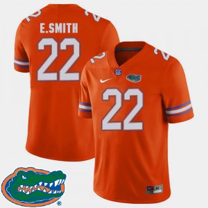 Men's Gator #22 E.Smith Orange College Football 2018 SEC Jersey 932705-125
