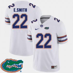 Men Gator #22 E.Smith White College Football 2018 SEC Jersey 738096-327