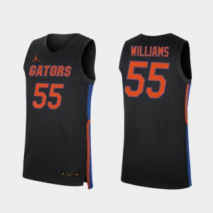 For Men UF #55 Jason Williams Black Replica 2019-20 College Basketball Jersey 962857-719
