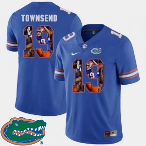 Men's Florida Gators #19 Johnny Townsend Royal Pictorial Fashion Football Jersey 335734-765