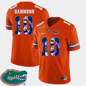 Men's Gator #10 Josh Hammond Orange Pictorial Fashion Football Jersey 981806-470