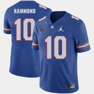 For Men's Florida #10 Josh Hammond Royal Jordan Brand Replica 2018 Game Jersey 366172-612