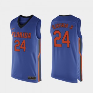 Men Florida #24 Kerry Blackshear Jr. Royal Blue Replica College Basketball Jersey 282426-320