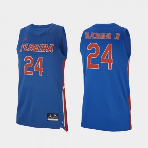 For Men Florida Gators #24 Kerry Blackshear Jr. Royal Replica College Basketball Jersey 553062-948