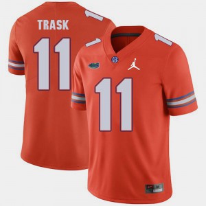 Mens University of Florida #11 Kyle Trask Orange Jordan Brand Replica 2018 Game Jersey 171590-720