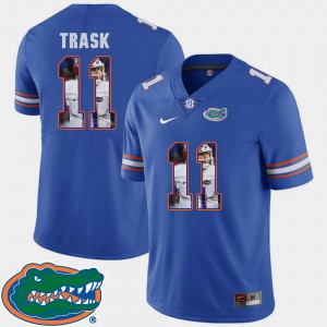 Mens Florida Gators #11 Kyle Trask Royal Pictorial Fashion Football Jersey 932535-492