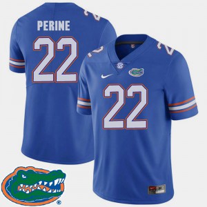 For Men Florida Gators #22 Lamical Perine Royal College Football 2018 SEC Jersey 446147-214