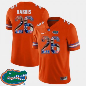 Men Florida #26 Marcell Harris Orange Pictorial Fashion Football Jersey 206485-396