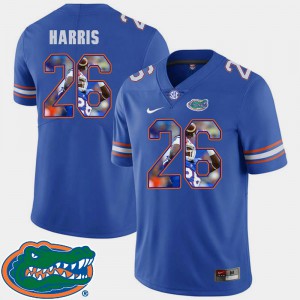 Men's Florida #26 Marcell Harris Royal Pictorial Fashion Football Jersey 749119-491