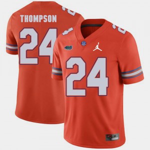 For Men University of Florida #24 Mark Thompson Orange Jordan Brand Replica 2018 Game Jersey 842719-247