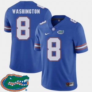 Men Florida Gator #8 Nick Washington Royal College Football 2018 SEC Jersey 169510-212