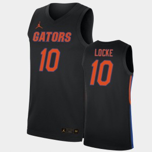 For Men's Florida #10 Noah Locke Black Replica 2019-20 College Basketball Jersey 285184-155