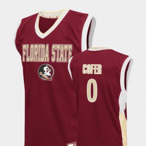 For Men's Florida State #0 Phil Cofer Red Fadeaway College Basketball Jersey 560817-680