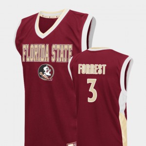 Men FSU Seminoles #3 Trent Forrest Red Fadeaway College Basketball Jersey 436699-173