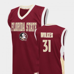 For Men FSU #31 Wyatt Wilkes Red Fadeaway College Basketball Jersey 681166-307