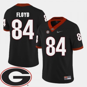 Mens University of Georgia #84 Leonard Floyd Black College Football 2018 SEC Patch Jersey 624781-362
