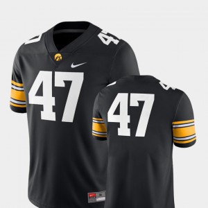 For Men's Iowa Hawkeyes #47 Nick Anderson Black College Football 2018 Game Jersey 268467-597