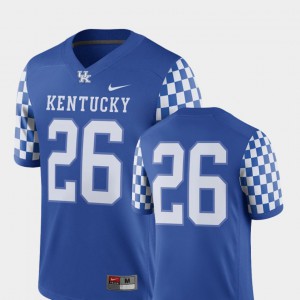 For Men Kentucky Wildcats #26 Royal College Football 2018 Game Jersey 493043-564