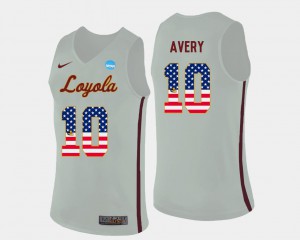 Men Ramblers #10 Adarius Avery White US Flag Fashion Basketball Jersey 578243-482