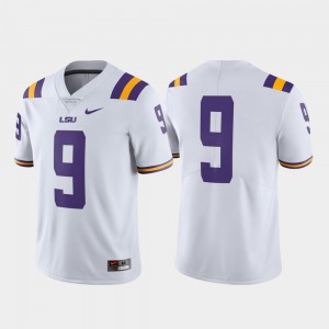Men's Louisiana State Tigers #9 White Limited Football Jersey 433588-952