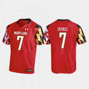 Men University of Maryland #7 Dontay Demus Red College Football Replica Jersey 249365-866