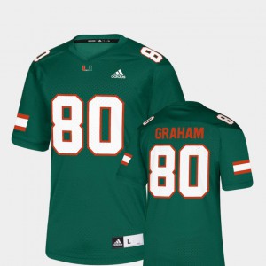 Men's Miami #80 Jimmy Graham Green NFLPA Alumni Chase Replica Jersey 111263-599