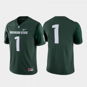 For Men's MSU #1 Green Game College Football Jersey 681458-723