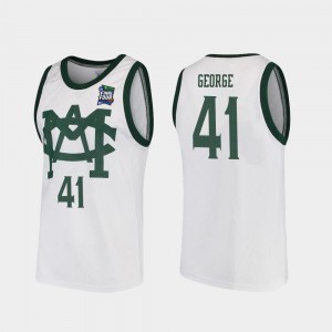 For Men Michigan State #41 Conner George White 2019 Final-Four Vault MAC Replica Jersey 462430-730