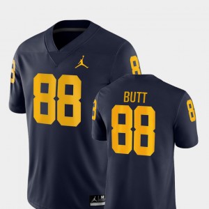 Men University of Michigan #88 Jake Butt Navy Game College Football Jersey 462739-590