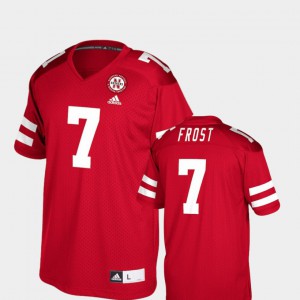 Men's Nebraska #7 Scott Frost Red College Football Player Jersey 398990-524