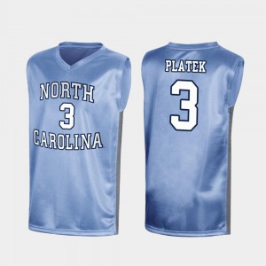 Men North Carolina #3 Andrew Platek Royal March Madness Special College Basketball Jersey 317080-184