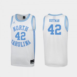 For Men's UNC #42 Brandon Huffman White March Madness Special College Basketball Jersey 598638-174