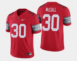 Mens Ohio State #30 Demario McCall Scarlet 2018 Spring Game Limited Jersey 611230-681