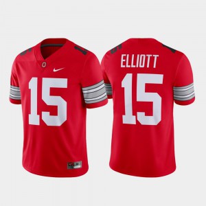 For Men's Ohio State #15 Ezekiel Elliott Scarlet Alumni Football Game Player Jersey 821598-878