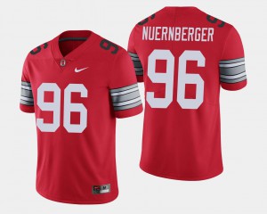 Men Ohio State Buckeyes #96 Sean Nuernberger Scarlet 2018 Spring Game Limited Jersey 760949-250
