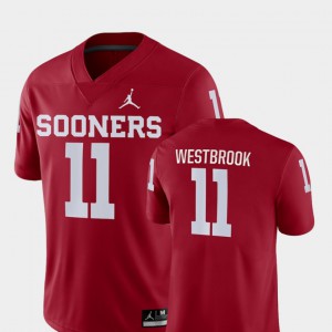 Men Oklahoma #11 Dede Westbrook Crimson Game College Football Jersey 576071-580