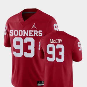 Men OU Sooners #93 Gerald McCoy Crimson Game College Football Jersey 535085-697
