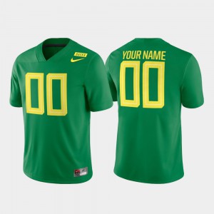 Mens Ducks #00 Apple Green College Football Game Customized Jersey 343108-773