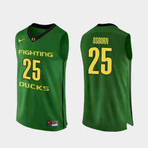 Mens Oregon Duck #25 Luke Osborn Apple Green Authentic College Basketball Jersey 156130-980